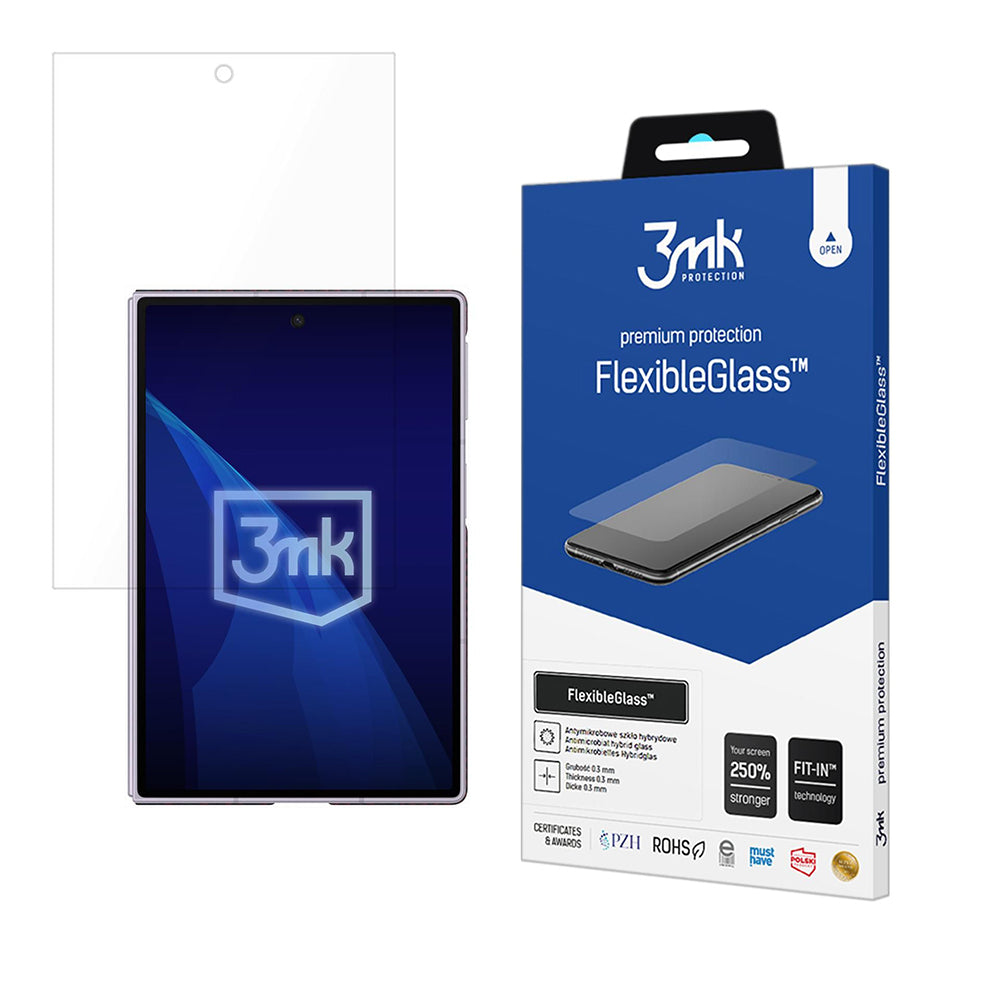 Zaščitna folija za zunanji zaslon 3MK FlexibleGlass za Samsung Galaxy Z Fold8 F971, fleksibilno steklo, polno lepilo