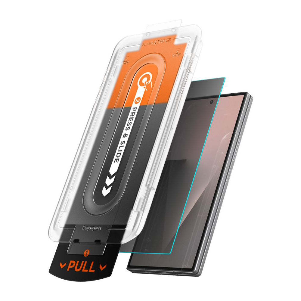 Zaščitna folija za zunanji zaslon Privacy Spigen GlastR EZ FIT Pro HD za Samsung Galaxy Z Fold8 Ultra F976, kaljeno steklo, polno lepilo