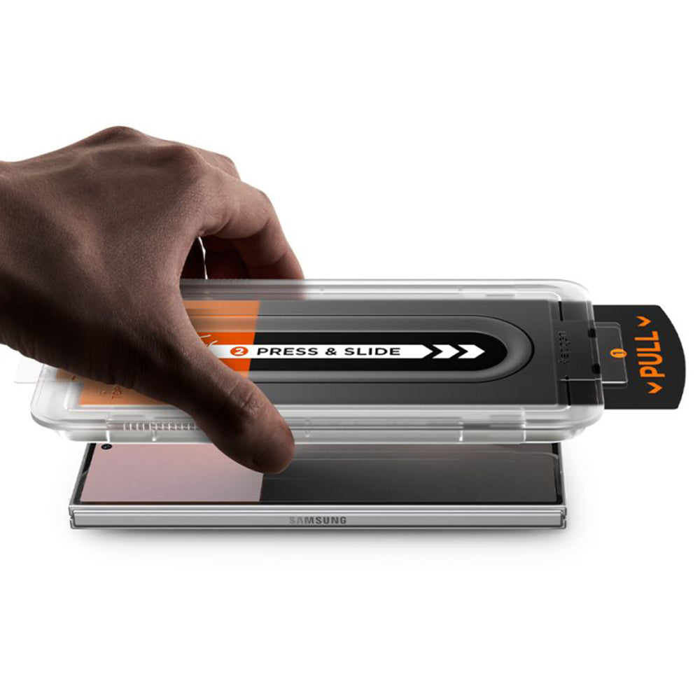 Zaščitna folija za zunanji zaslon Privacy Spigen GlastR EZ FIT Pro HD za Samsung Galaxy Z Fold8 Ultra F976, kaljeno steklo, polno lepilo
