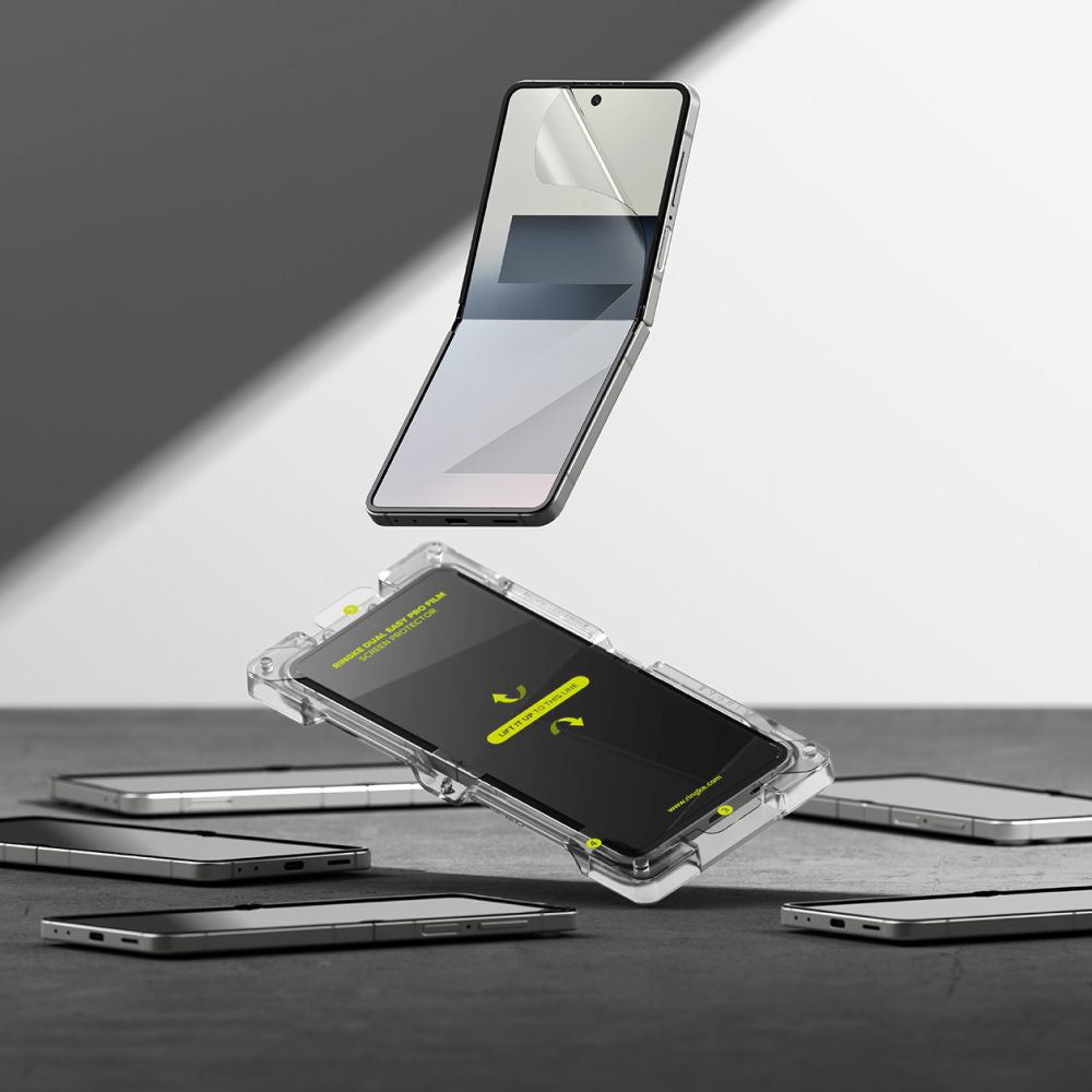 Zaščitna folija za notranji zaslon Ringke Dual Easy Pro za Samsung Galaxy Z Flip7 F766, Plastika, Set 2 kosa