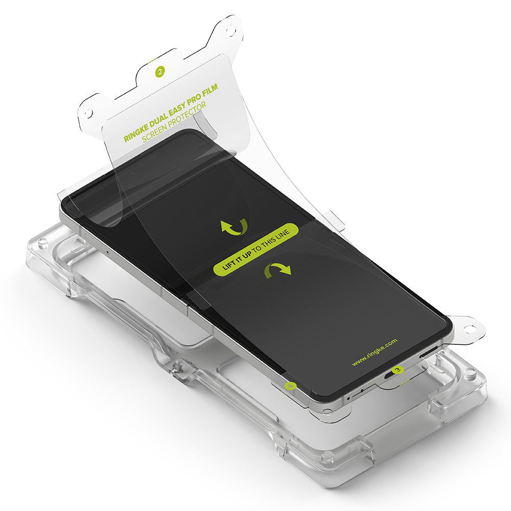Zaščitna folija za notranji zaslon Ringke Dual Easy Pro za Samsung Galaxy Z Flip7 F766, Plastika, Set 2 kosa