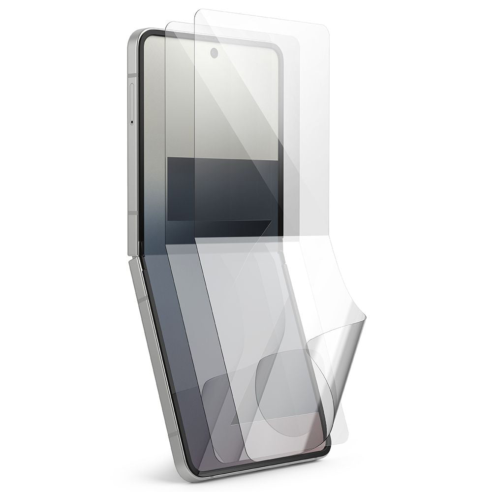 Zaščitna folija za notranji zaslon Ringke Dual Easy Pro za Samsung Galaxy Z Flip7 F766, Plastika, Set 2 kosa