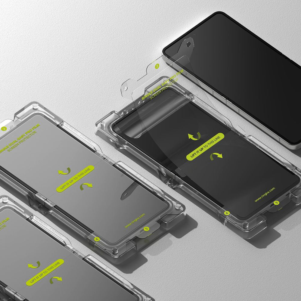 Zaščitna folija za notranji zaslon Ringke Dual Easy Pro za Samsung Galaxy Z Flip7 F766, Plastika, Set 2 kosa