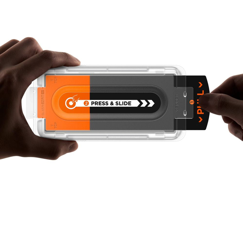 Zaščitna folija za zunanji zaslon Spigen GlastR EZ FIT Pro HD za Samsung Galaxy Z Fold7 F966, Kaljeno steklo, Polno lepljenje, Komplet 2 kosa AGL09579