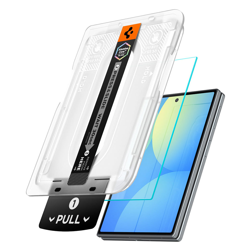 Zaščitna folija za zunanji zaslon Spigen GlastR EZ FIT Pro HD za Samsung Galaxy Z Fold8 F971, kaljeno steklo, polno lepilo AGL11942