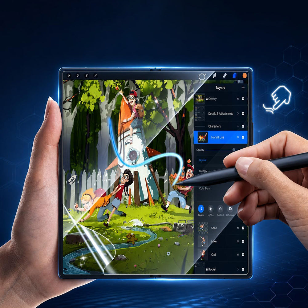 Zaščitna folija za notranji zaslon Blueo HD za Samsung Galaxy Z Fold8 F971, plastika