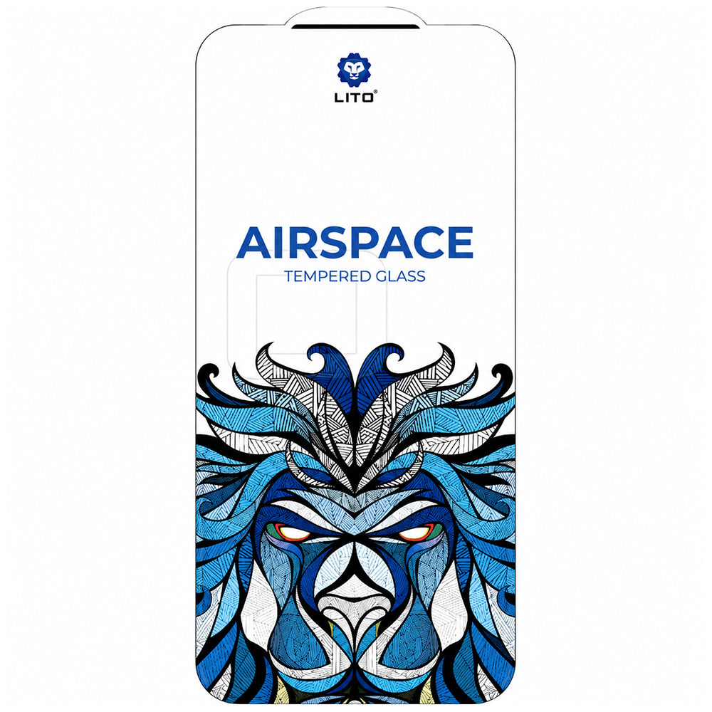 Zaščitna folija zaslona Lito Airspace Border za Apple iPhone 18 Pro / 17 Pro, kaljeno steklo, polno lepilo