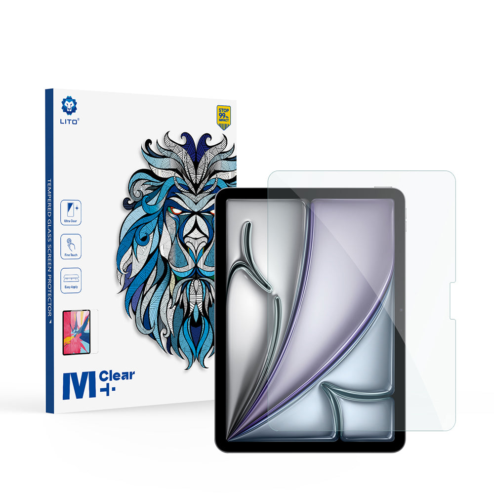 Zaščitna folija zaslona Lito Classic za Apple iPad Air 11 (2026) / Air 11 (2025), kaljeno steklo, polno lepilo, 2.5D