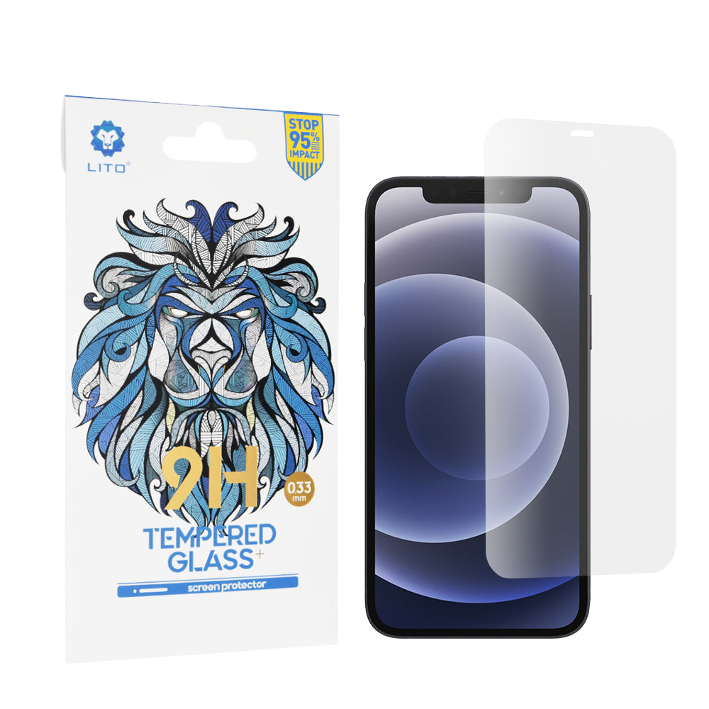Zaščitna folija zaslona Lito Classic za Apple iPhone 12 / 12 Pro, kaljeno steklo, polno lepilo, 2.5D