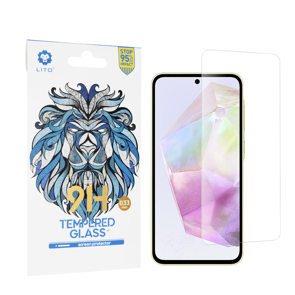 Zaščitna folija za zaslon Lito Classic za Samsung Galaxy A55 5G A556 / A35 5G A356, kaljeno steklo, polno lepilo, 2.5D
