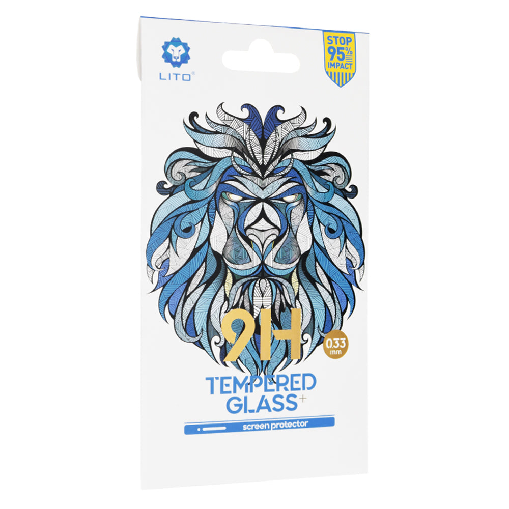 Zaščitna folija za zaslon Lito Classic za Samsung Galaxy F12 F127 / A12 Nacho A127 / M02 M022 / M12 M127, kaljeno steklo, polno lepilo, 2.5D