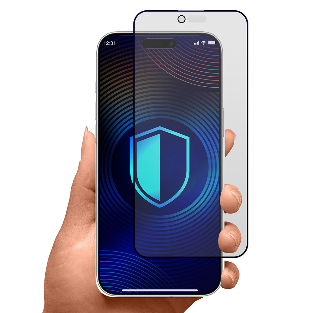 Zaščitna folija Matte Privacy 3MK HardGlass Max za Apple iPhone 17 Air, Kaljeno steklo, Full Glue