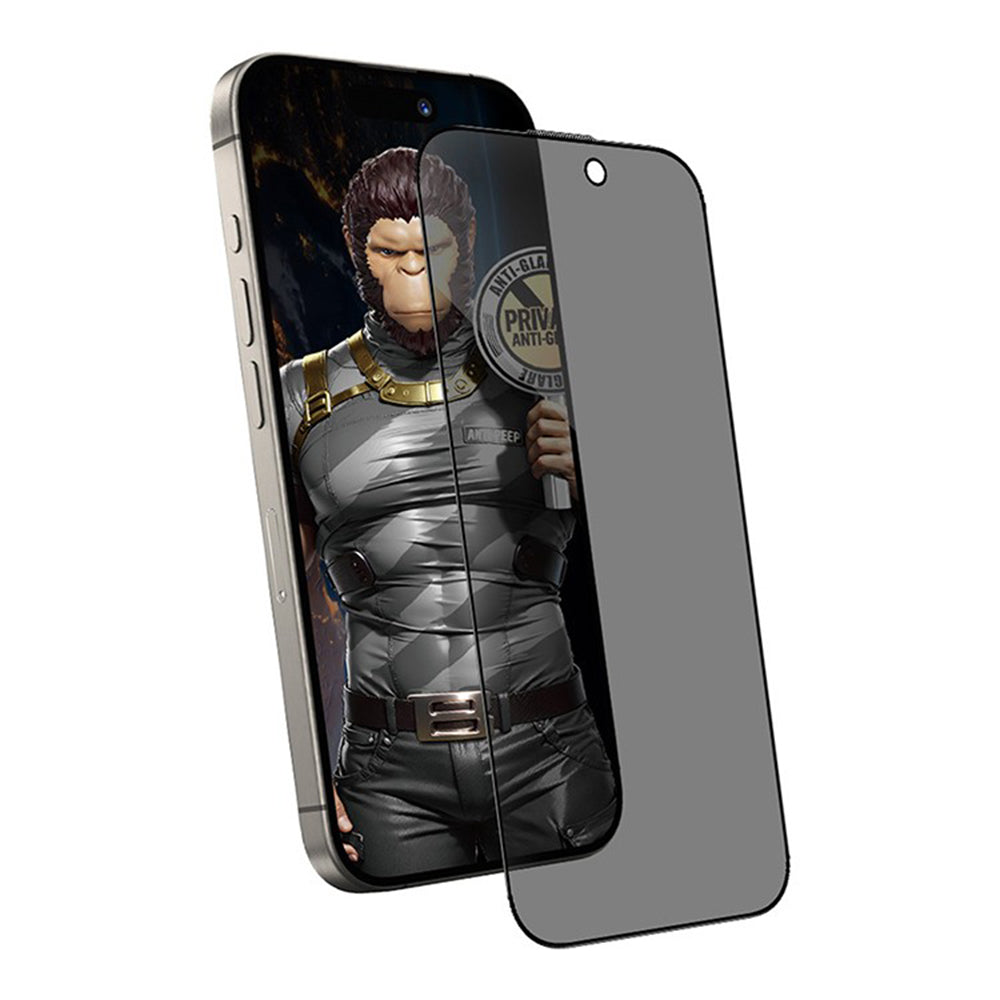 Zaščitna folija za zaslon Matte Privacy Blueo Anti-Peep za Apple iPhone 14 Pro Max, varnostno steklo, polno lepilo
