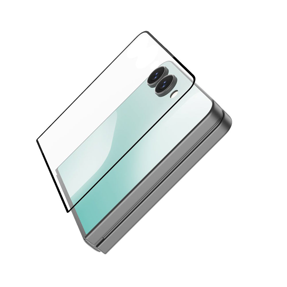 Zunanja zaščitna folija za zaslon Nillkin CP+ Pro za Samsung Galaxy Z Flip8 F776 / Z Flip7 F766, kaljeno steklo, polno lepilo, črna