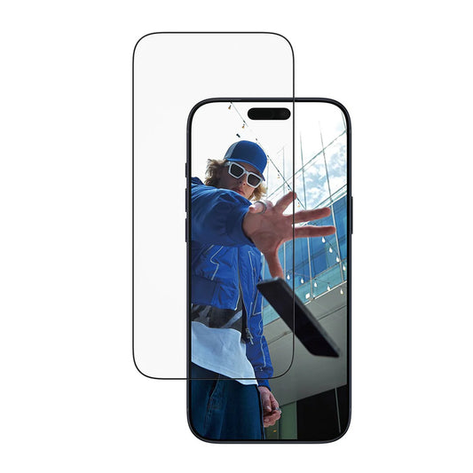 Zaščitna folija za zaslon PanzerGlass Ultra-Wide Fit EasyAligner za Apple iPhone 17 Pro Max, Kaljeno steklo, Polno lepljenje, Črna