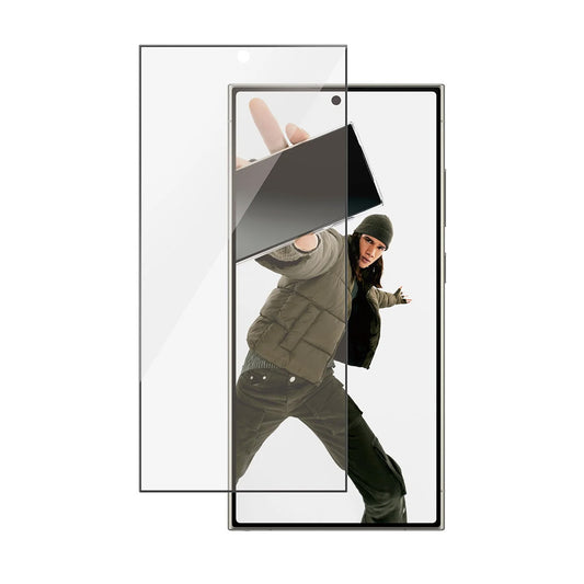 Zaščitna folija za zaslon PanzerGlass Ultra-Wide Fit EasyAligner za Samsung Galaxy S24 Ultra S928, Kaljeno steklo, Polno lepljenje, Črna