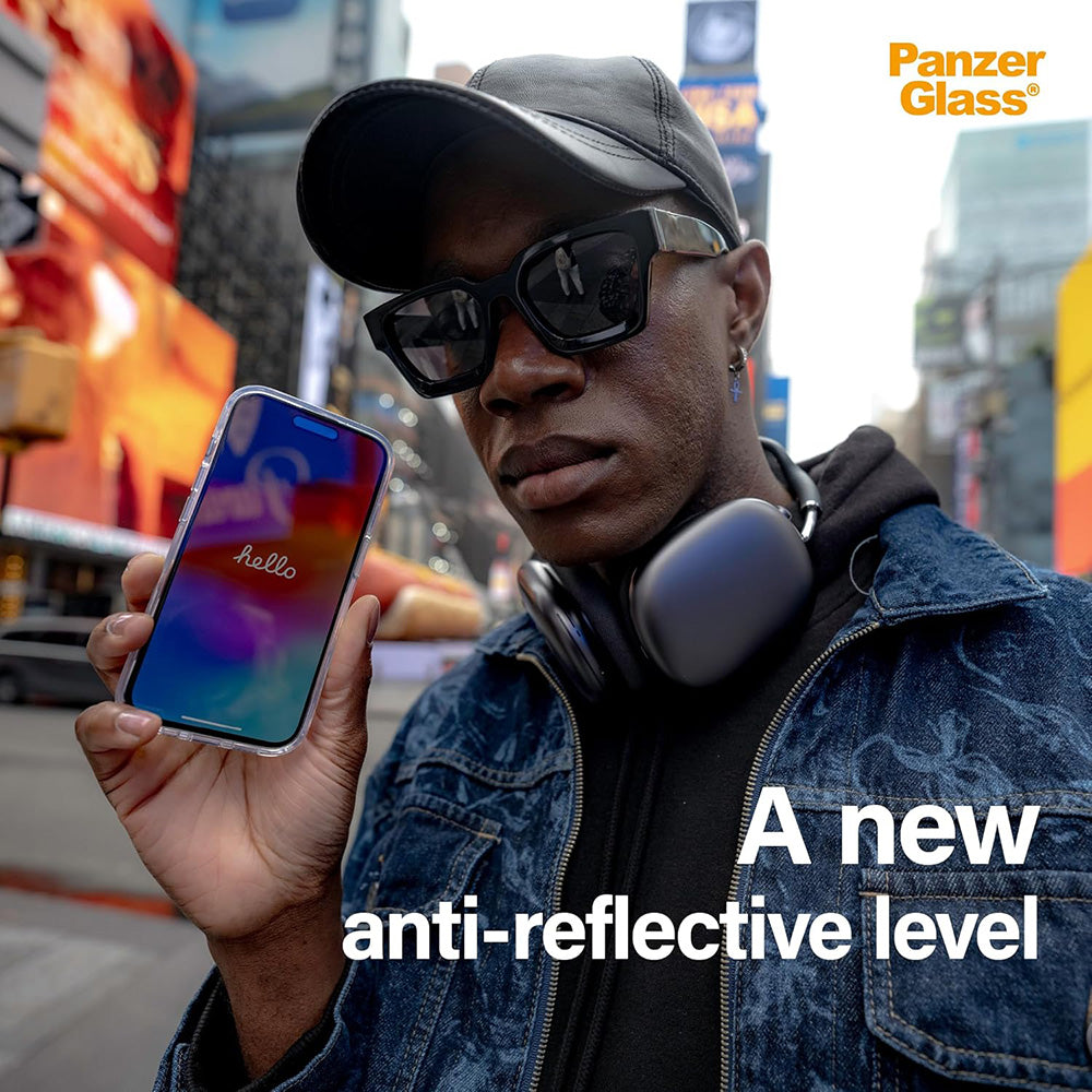 Zaščitna folija za zaslon PanzerGlass Ultra-Wide Fit za Apple iPhone 16 Pro Max, Kaljeno steklo, Polno lepljenje, Črna