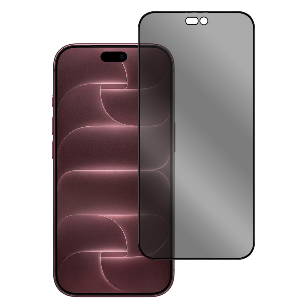 Zaščitna folija za zaslon Privacy Blueo Anti-Peep Applicator Pro za Apple iPhone 18 Pro Max, kaljeno steklo, lepilo po celotni površini