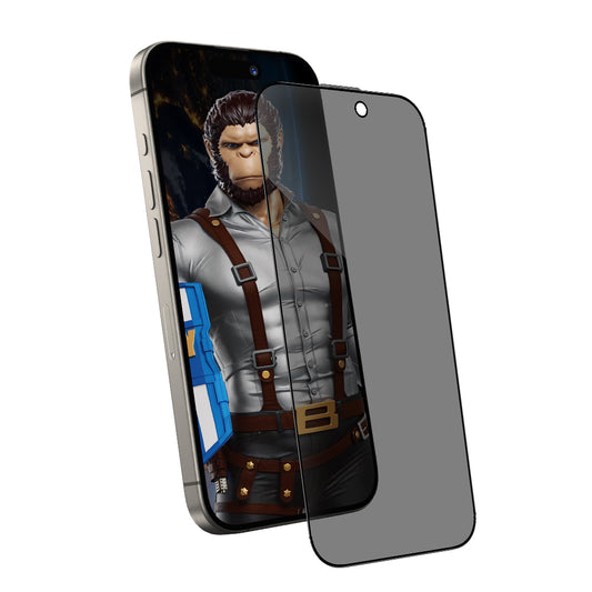 Zaščitna folija za zaslon Privacy Blueo Anti-Peep za Apple iPhone 12 Pro Max, Kaljeno steklo, Full Glue