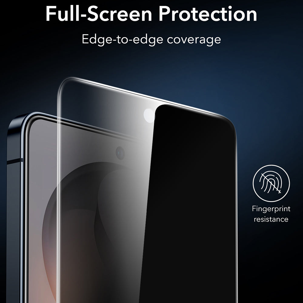 Zaščitna folija Ecran Privacy ESR Armorite za Samsung Galaxy S26 Ultra S948, Kaljeno steklo, Polno lepljenje