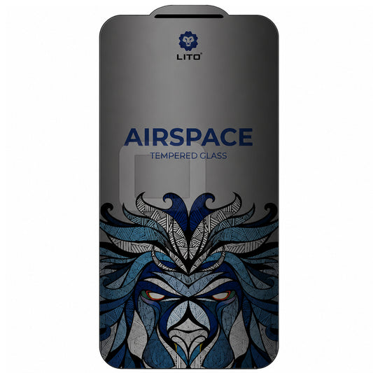 Zaščitna folija zaslona Privacy Lito Airspace Border za Apple iPhone 18 Pro Max, kaljeno steklo, polno lepilo