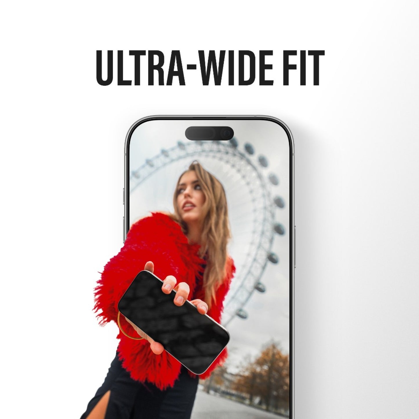 Zaščitna folija za zaslon Privacy PanzerGlass Ultra-Wide Fit 2-Way EasyAligner za Apple iPhone 17 / 16 Pro, Kaljeno steklo, Polno lepljenje