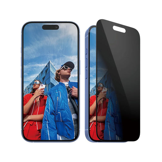 Zaščitna folija za zaslon Privacy PanzerGlass Ultra-Wide Fit EasyAligner za Apple iPhone 16 / 15, Kaljeno steklo, Polno lepljenje