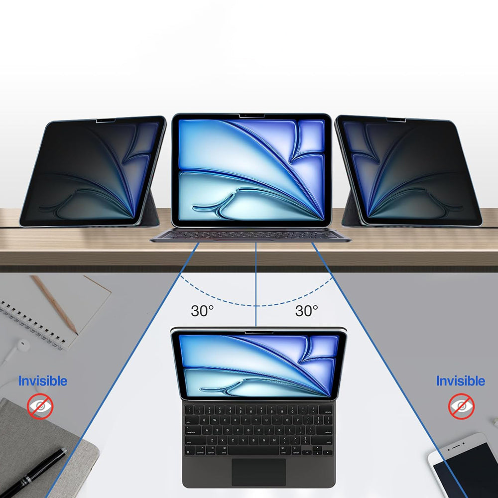 Zaščitna folija zaslona Privacy Techsuit ArmorGlass CrystalHD za Apple iPad Pro 11 (2022), kaljeno steklo, polno lepilo, komplet 2 kosa