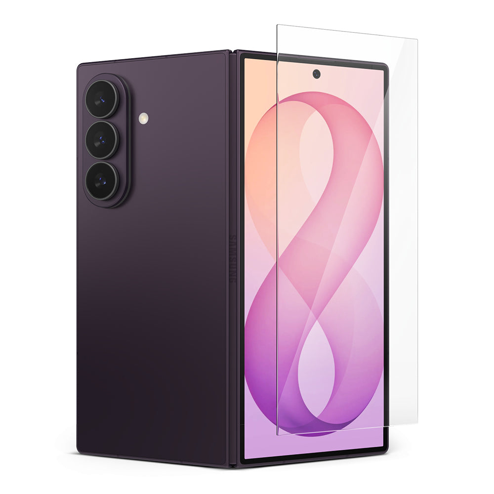 Zaščitna folija za zunanji zaslon Ringke Easy Slide za Samsung Galaxy Z Fold8 Ultra F976, kaljeno steklo, polno lepilo, komplet 2 kosa