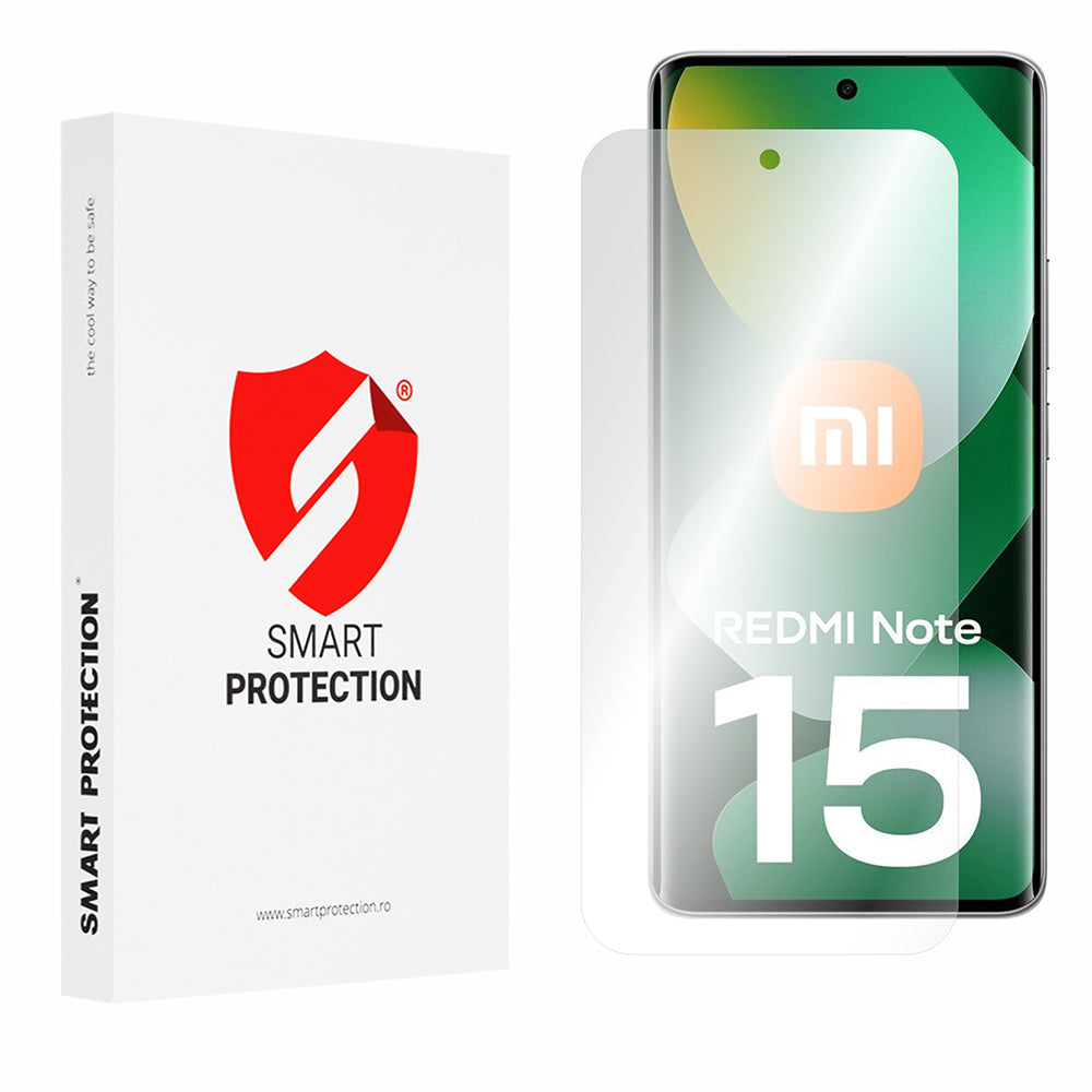 Zaščitna folija za zaslon Smart Protection Premium Classic za Xiaomi Redmi Note 15 4G, Plastika, Set 2 kosa