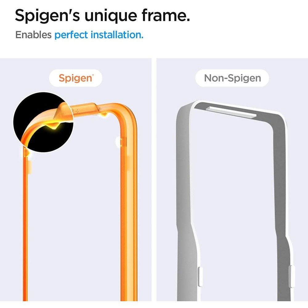 Zaščitna folija za zaslon Spigen GlastR Align Master za Samsung Galaxy A54 A546, kaljeno steklo, polno lepilo, komplet 2 kosa AGL05966