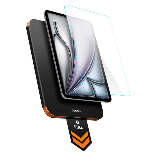 Zaščitna folija zaslona Spigen GlastR Align Master T za Apple iPad Air 11 (2026) / Air 11 (2025), kaljeno steklo, polno lepilo AGL11701