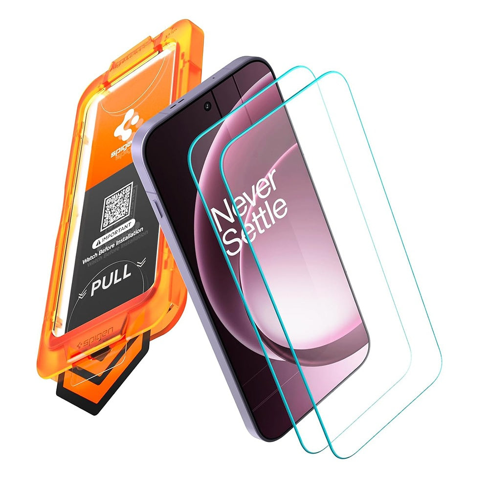 Zaščitna folija za zaslon Spigen GlastR AlignMaster S za OnePlus 15, kaljeno steklo, polno lepilo, komplet 2 kosa AGL11333