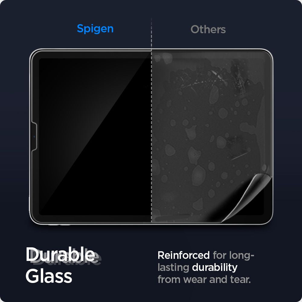 Zaščitna folija za zaslon Spigen GlastR EZ FIT za Apple iPad Air (2022) / Pro 11 (2021) / Air (2020), Kaljeno steklo, Full Glue AGL02065