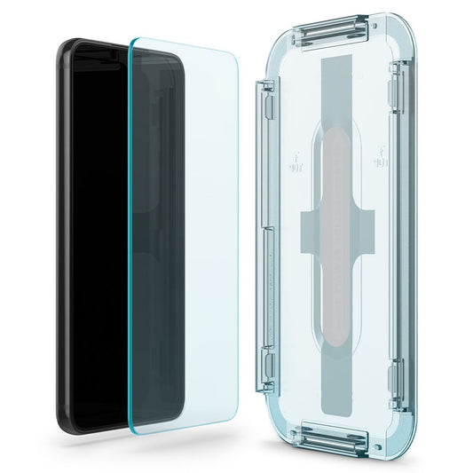 Zaščitna folija za zaslon Spigen GlastR EZ FIT za Samsung Galaxy S22 5G S901, kaljeno steklo, polno lepilo, komplet 2 kosa AGL04151