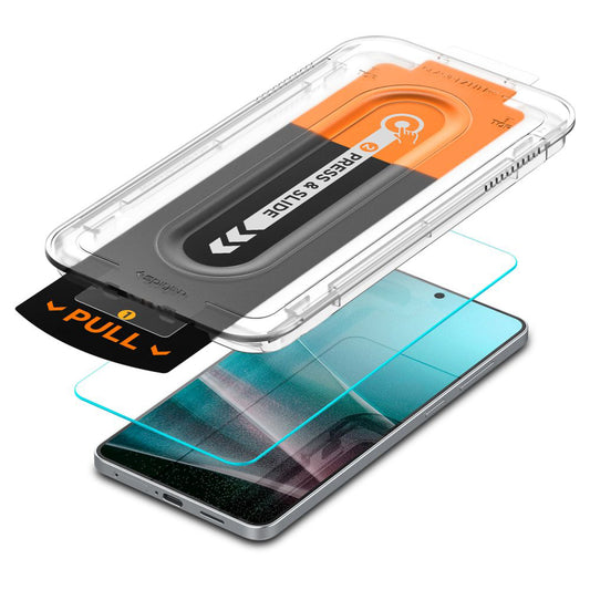 Zaščitna folija za zaslon Spigen GlastR EZ FIT Pro za Samsung Galaxy S25 Edge S937, Kaljeno steklo, Polno lepljenje