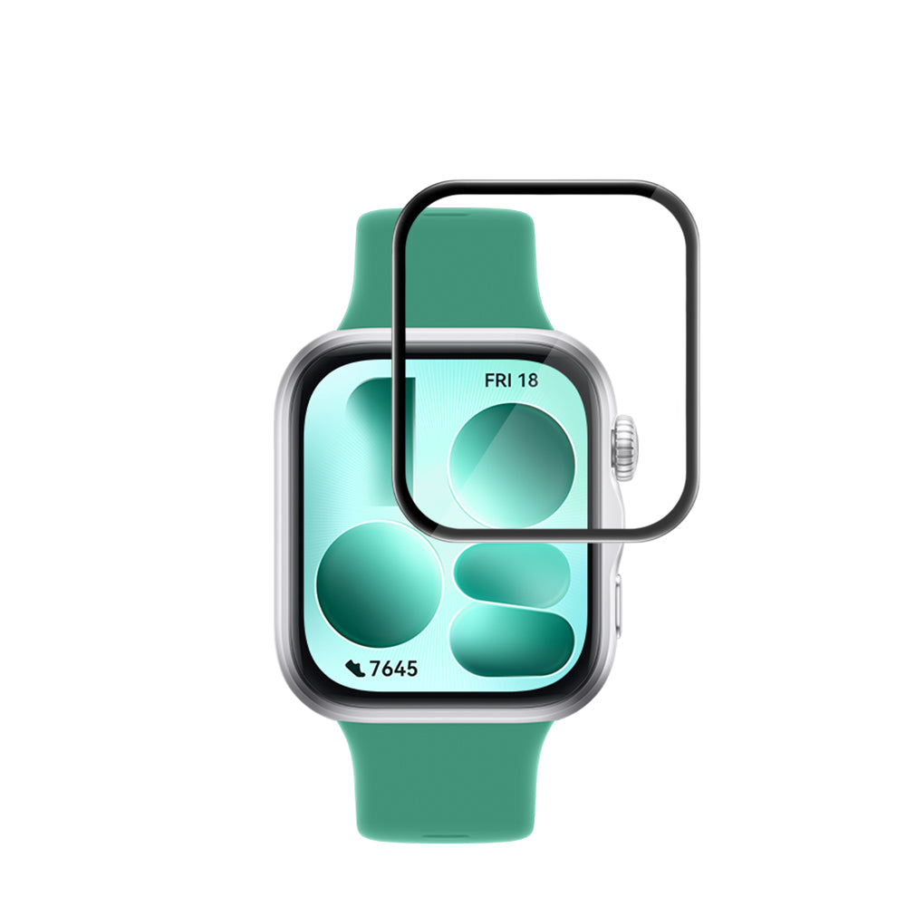 Zaščitna folija za zaslon Techsuit Nano Flex za Huawei Watch Fit 5, plastika, komplet 2 kosa, črna