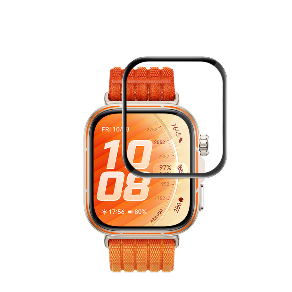 Zaščitna folija za zaslon Techsuit Nano Flex za Huawei Watch Fit 5 Pro, plastika, komplet 2 kosa, črna