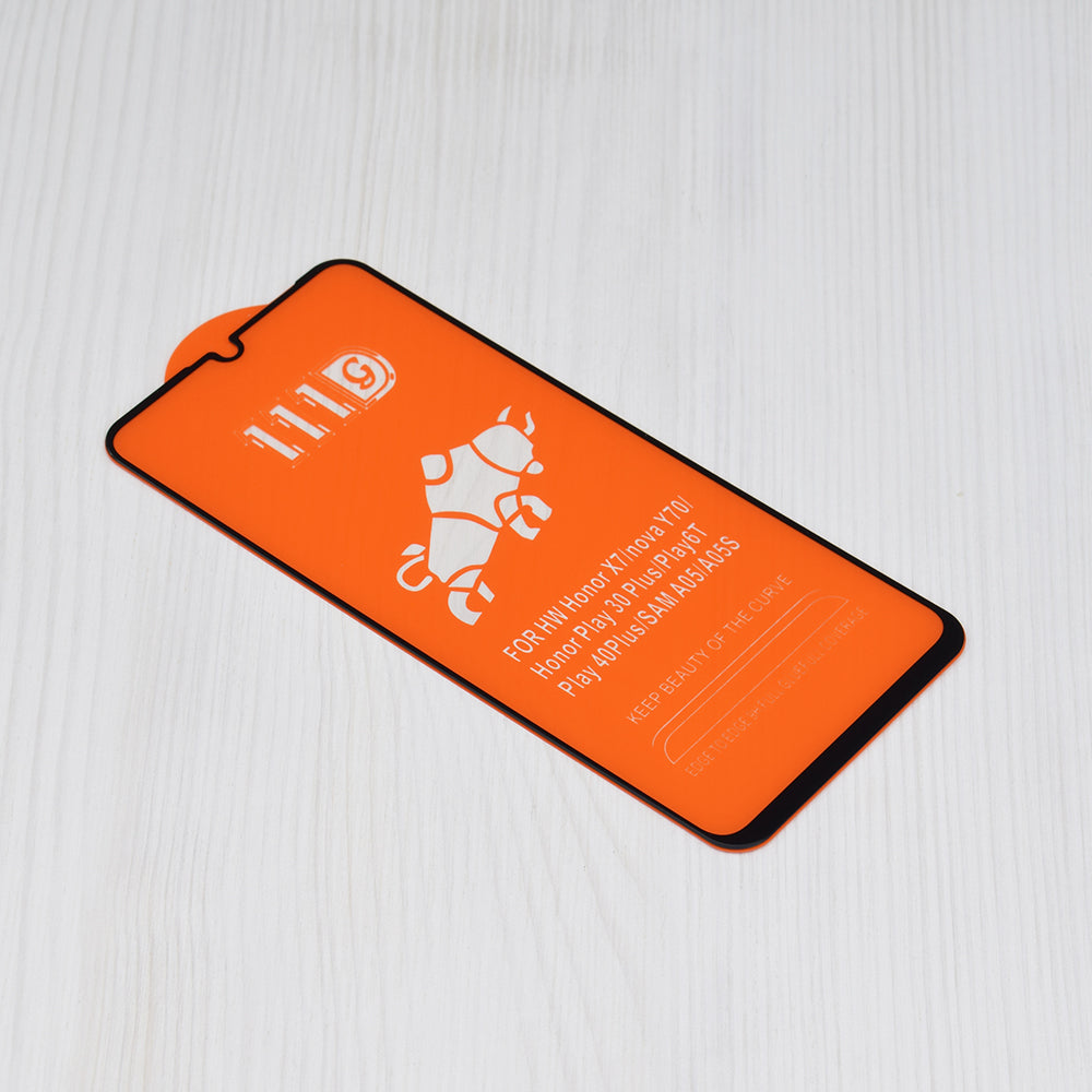 Zaščitna folija za zaslon Techsuit za Realme C63 / C61, Kaljeno steklo, Full Glue, 111D, Črna