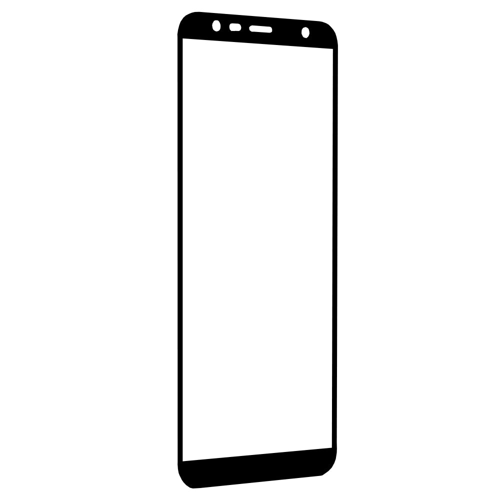 Zaščitna folija za zaslon Techsuit za Samsung Galaxy J6+ J610 / J4 Plus (2018) J415, kaljeno steklo, polno lepilo, 111D, črna