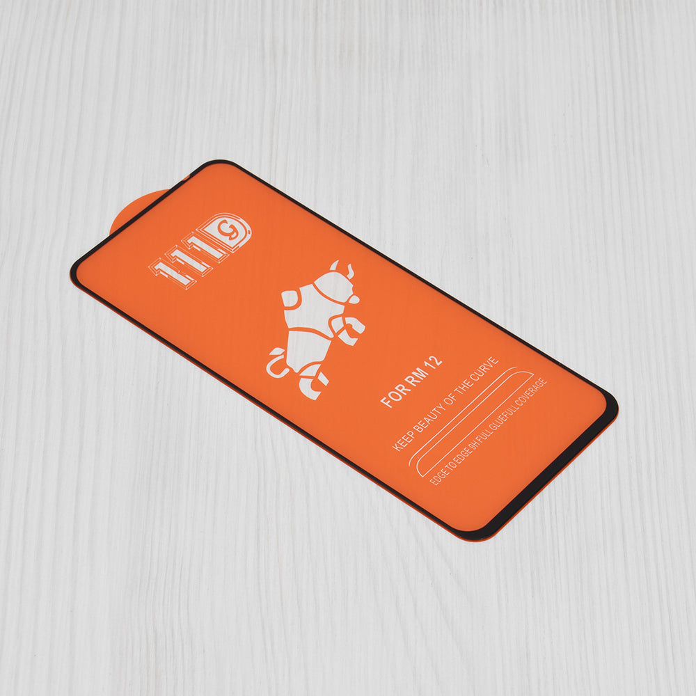 Zaščitna folija za zaslon Techsuit za Xiaomi Poco M6 4G / Redmi 13 / 12 5G / 12, kaljeno steklo, polno lepilo, 111D, črna