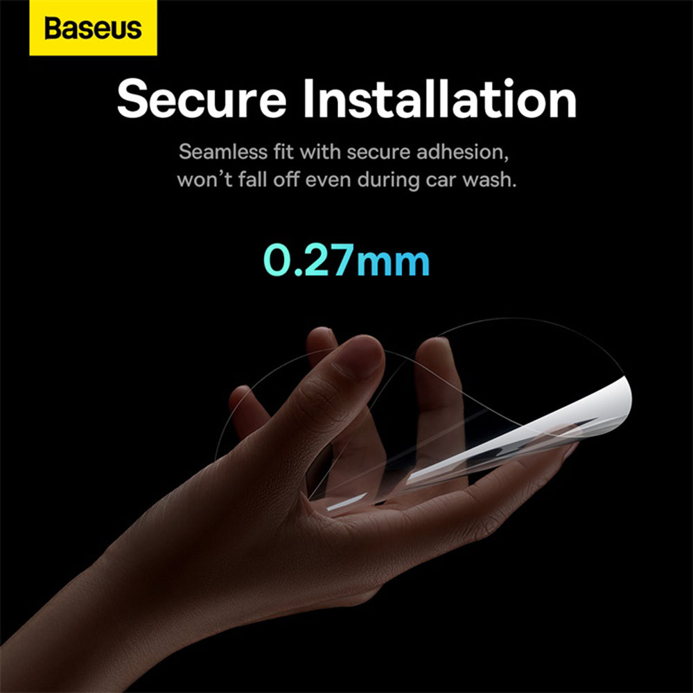 Folija za ogledalo proti dežju Baseus ClearSight, 136mm x 96mm, Plastika, Set 2 kosa C11853200201-00