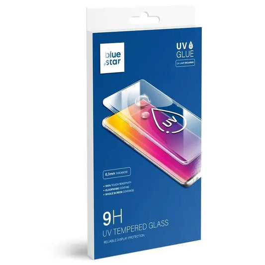 Zaščitna folija zaslona Blue Star za Samsung Galaxy S8 G950, kaljeno steklo, UV lepilo