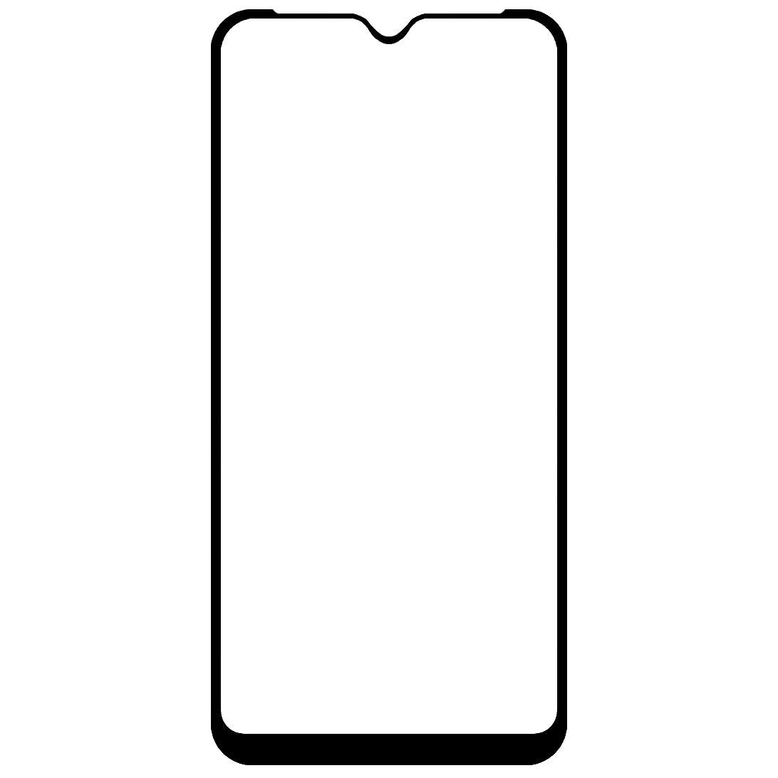 Zaščitna folija za zaslon OEM za Samsung Galaxy A10 A105, zaščitena s steklom, popolnoma lepljiva, črna