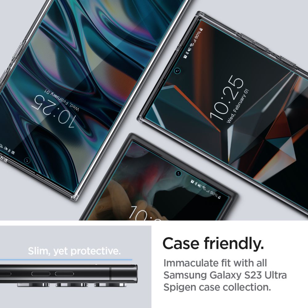 Zaščitna folija za zaslon Spigen Neo Flex za Samsung Galaxy S23 Ultra S918, Plastika, Set 2 kosa AFL05943