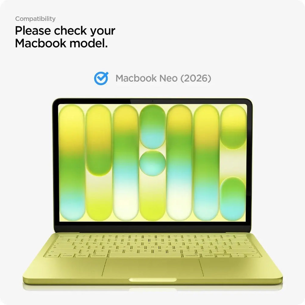 Zaščitna folija za zaslon Spigen GlastR Slim za Apple MacBook Neo 13-palčni, kaljeno steklo, črna AGL11669