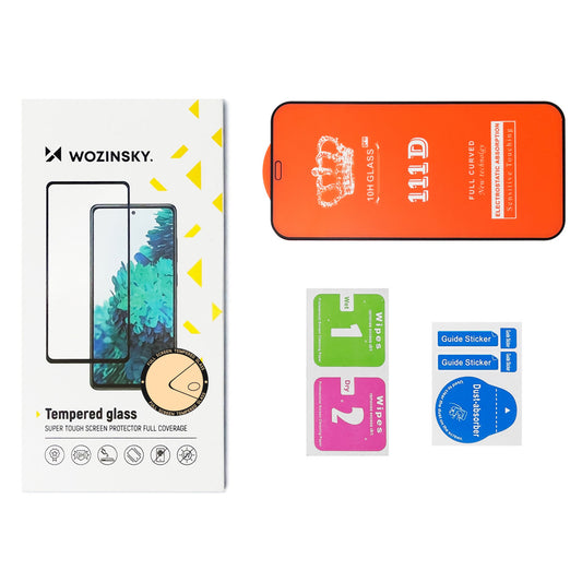 WZK Zaščita zaslona za Samsung Galaxy A33 5G A336, zaščitno steklo, polno lepilo, komplet 2 kosa, prijazno do ohišja, črna