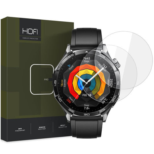 HOFI Glass PRO+ zaščitna folija za Huawei Watch GT 5 46 mm, komplet 2 kosov, zaščiteno steklo