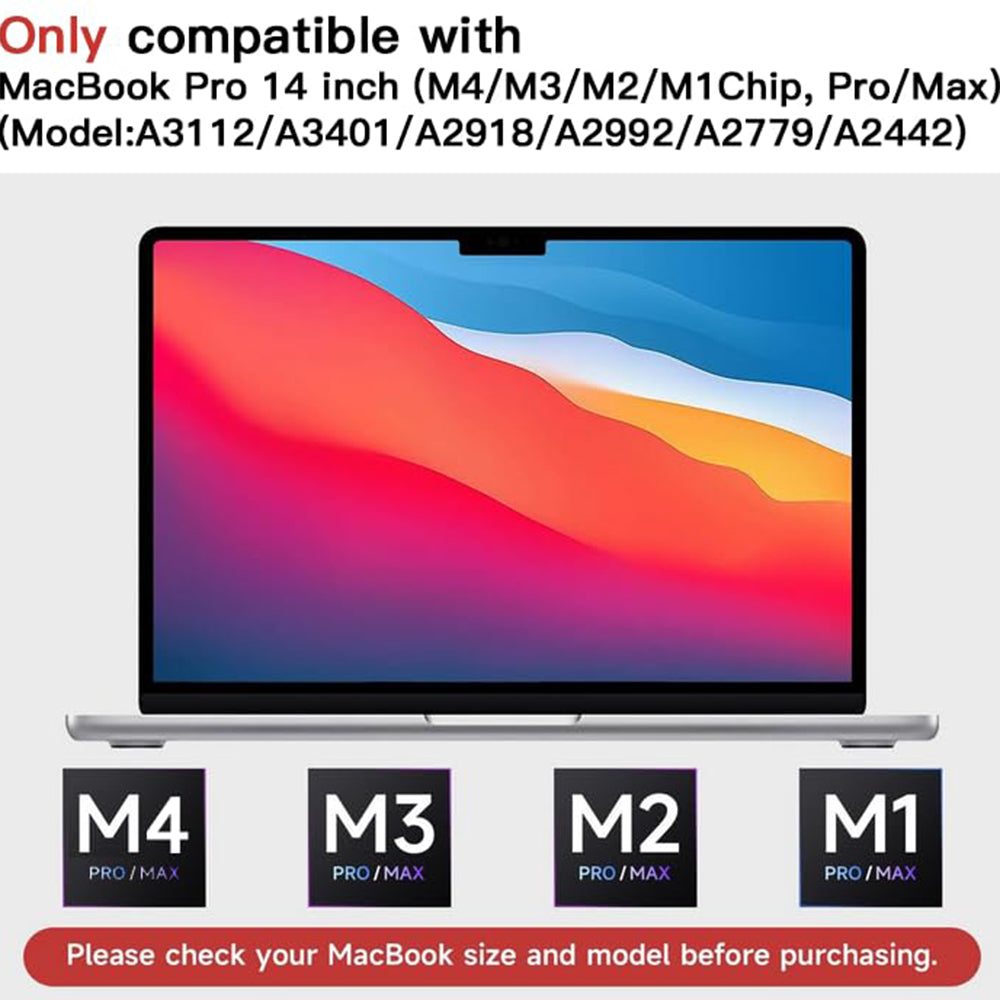Mat folija za zaščito zaslona proti modri svetlobi Techsuit VisionProX za Apple MacBook Pro 14-palčni (2026) / (2025) / (2024) / (2023), plastika