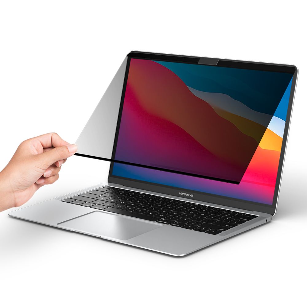Zaščitna folija za zasebnost Spigen Safe View Magnetic za Apple MacBook Air M3 13inch (2024) / (2022), Plastika AFL06253